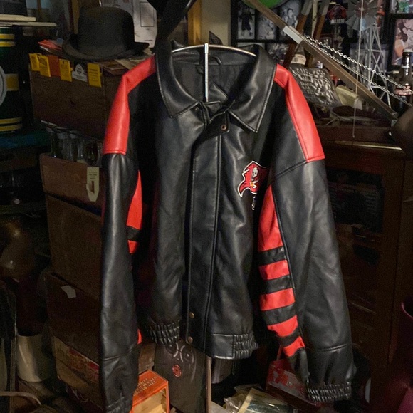 NFL game day Flax leather Tampa Bay Buccaneers jacket - Picture 1 of 10